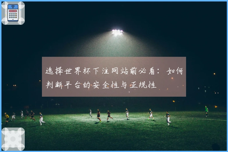 选择世界杯下注网站前必看：如何判断平台的安全性与正规性