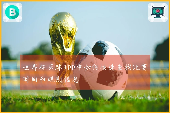 世界杯买球app中如何快速查找比赛时间和规则信息
